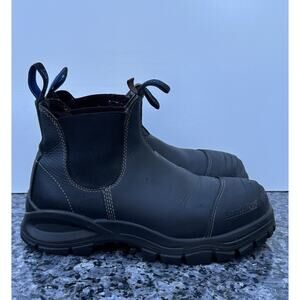 Blundstone Elastic Side Pull On Safty Steel Toe Boot BL 990 Black AU 7/ US 8